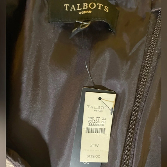 Talbots brown plaid skirt size sz 24 W - Picture 2 of 6